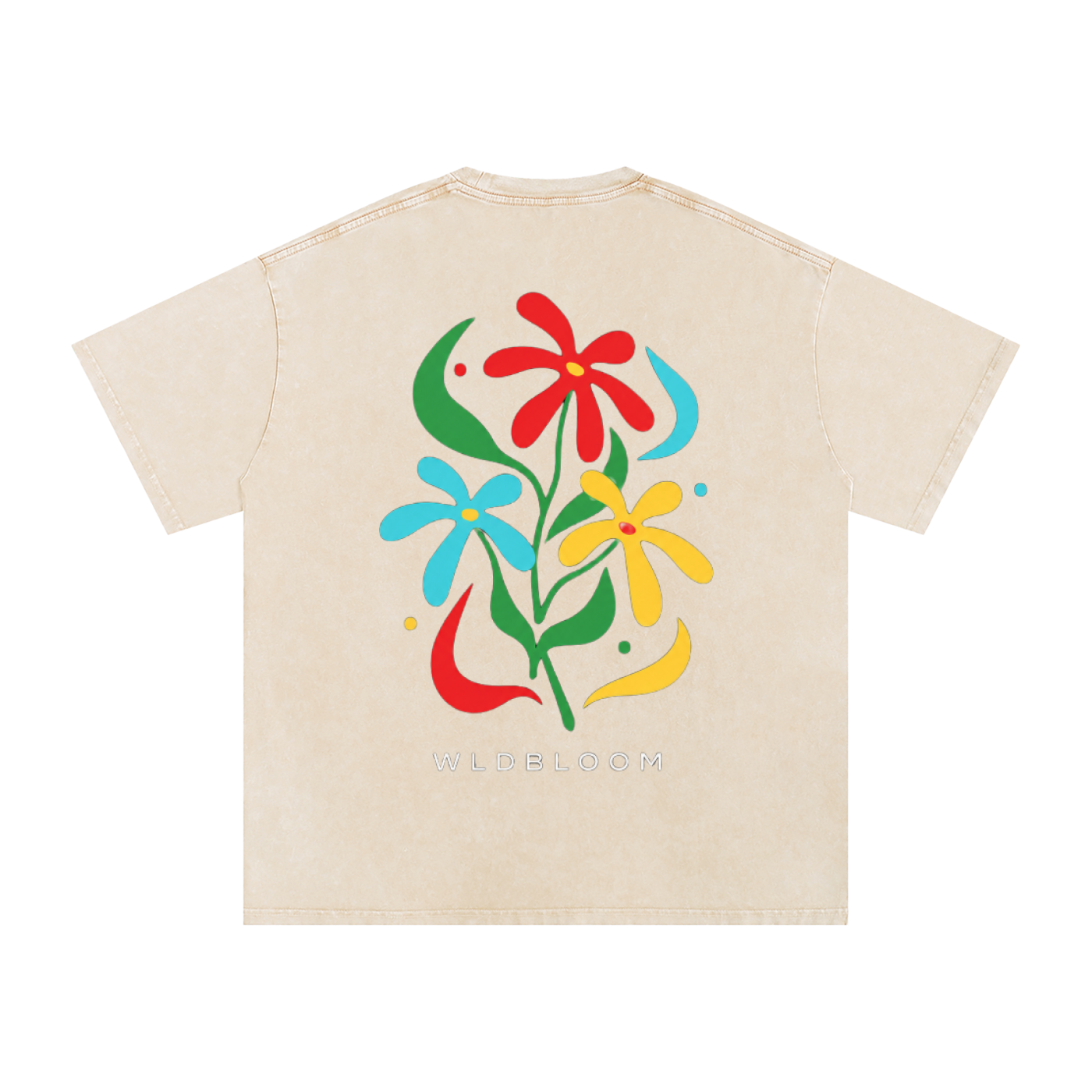 Snow Washed Oversized Cotton T-Shirt