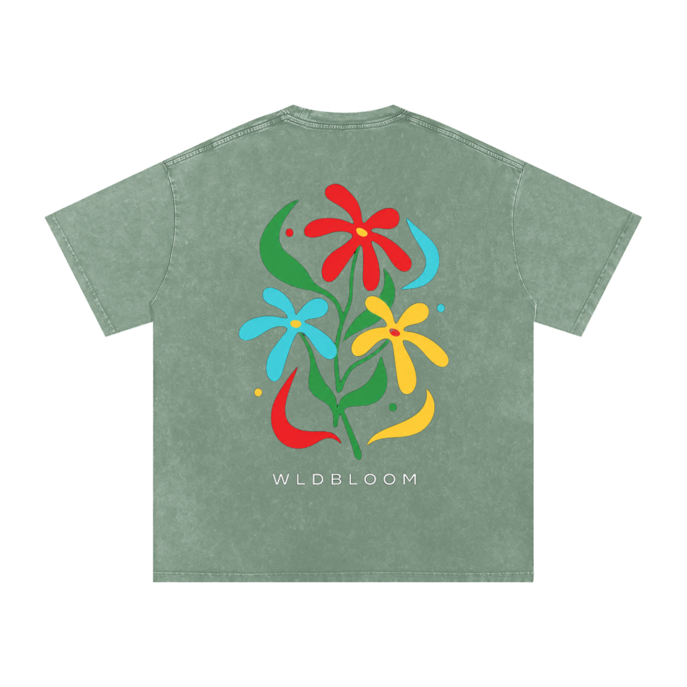 Snow Washed Oversized Cotton T-Shirt